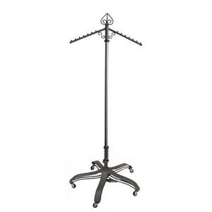PGM Pro 912M 2-Way Garment Rolling Rack, Heavy Duty 5 Wheel Rolling Caster Base, Adjustable Height up to 75" by Foot Pedalnohtin PGM Pro 912M 2-Way Garment Rolling Rack, Heavy Duty 5 Wheel Rolling Caster Base, Adjustable Height up to 75" by Foot Pedalnohtin