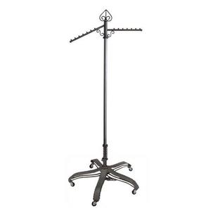 PGM Pro 912L 2-Way Garment Rolling Rack, Heavy Duty 5 Wheel Rolling Caster Base, Up Down Adjustable Height up to 75" by Foot Pedalnohtin PGM Pro 912L 2-Way Garment Rolling Rack, Heavy Duty 5 Wheel Rolling Caster Base, Up Down Adjustable Height up to 75" by Foot Pedalnohtin