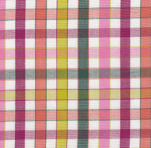 Fabric Finders Check 002 Raspberry/Hunter 15 Yd Bolt 9.34 A Yd 100% Pima Cotton Fabric