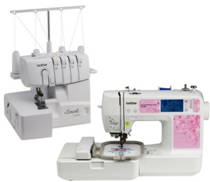 Brother, Serger and Embroidery Machine, R1134DW, 1034D, PE500, pe-500, pe500 fs, pe500 refurb, pe500 factory serviced, pe500 new, Embroidery, Embroidery Machine, 4"x4", 4x4, 400spm, USB, iBroidery, Touch Screen,