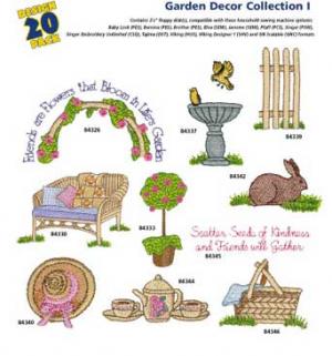 Amazing Designs 1248 Garden Decor I Embroidery Disk