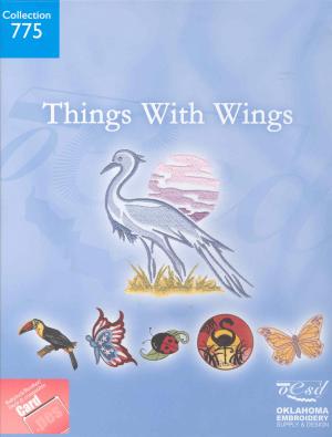 OESD 775 Things With Wings Embroidery Card