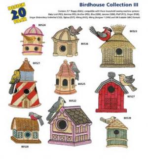 Amazing Designs 1252 Birdhouse III Embroidery Disk