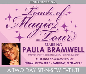 Jenny Haskins Touch of Magic Tour 2014 Sewing Quilting Embroidery