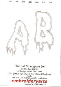 Embroideryarts Blizzard Monogram Set Floppy Disk