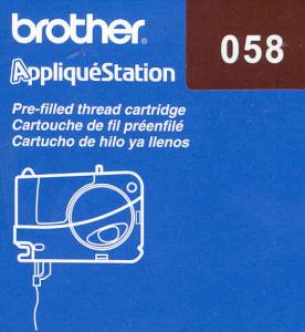 Brother Thread Cartridge TA4058 Dark Brown E100 Applique Station