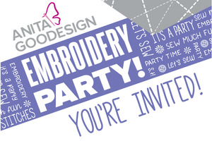 event party class meeting Anita Goodesigns 2 Day "Its A Party" Embroidery Applique, Lace, Cutwork, In The Hoop Quilting, Friday and Saturday, March 13-14, Baton Rouge