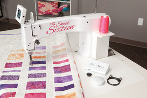 Handi Quilter, hq16, Sweet Sixteen, baby lock tiara, Longarm Machine, Quilting, Sit Down, Portable Longarm Quilting, TruStitch, HQ 16, Quilting Table,
