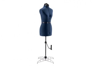 Singer DF250 13 Key Adjustable Small Medium Dress Form Blue, 33-41" Bust , 25-33 Waist, 36-44 Hips, 15"+ Neck/Back, Hem Marker, Pin Cushion
