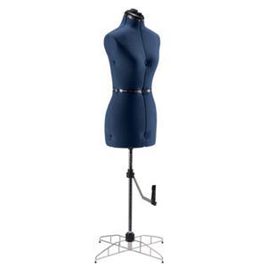 Singer DF251 13 Key Adjustable Medium Large Dress Form Blue, 39-47" Bust , 31-39 Waist, 41 49" Hips, 14-16 Neck/Back, Hem Marker, Pin Cushion