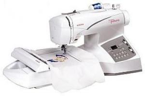 Singer Quantum  CE200 Futura 129-Stitch  Functions 4.5 x 6.75" Embroidery  & Sewing Machine CE 200, Auto Punch DIGITIZING Software & 25/5 YR Ext. Wnty