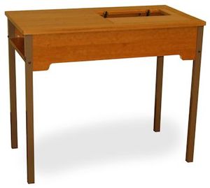 Fashion Sewing Cabinets Model 452 Flat Bed Machine School Desk