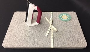 100% Wooly Felted Wonders Ironing Pad Mat 1/2" Thick, 17x24" Large Made in USA, for Sewing, Embroidery, Quilting Blocks, Blocking Knits