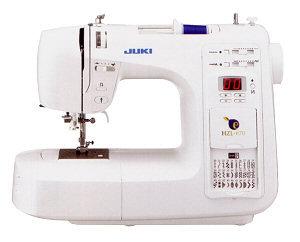 Juki HZL-E70 50-Stitch Computer Sewing Machine, Drop-in Bobbin, 8 B'holes, Handlook, Quilting, Heirloom Stitches, 25 Bobbins, Case