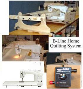 B-Line Quilting Frame, Juki TL 98Q Machine & Handi Handles Control Box Combo Free Motion Quilting System