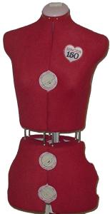 Singer, DF150, Red, Adjustable, Dress Form, for 33-39" Bust