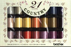 Brother Polyester Embroidery Threads 21 Colors x 300 Yards CYT41