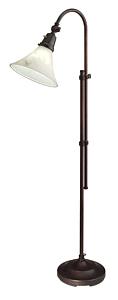 Ott Lite 318S62 Lexington Designer Floor Lamp Mocha color with Adjustable Height