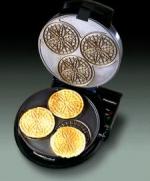 Chefs Choice 835 Pizzelle Pro Express Non-stick Baker 1000 Watts, Ready Light, Bakes 3 of 3" Pizzelles Per Minute, Golden to Brownnohtin Chefs Choice 835 Pizzelle Pro Express Non-stick Baker 1000 Watts, Ready Light, Bakes 3 of 3" Pizzelles Per Minute, Golden to Brownnohtin