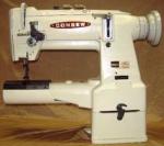 Consew 389R-1 Heavy Duty, Cylinder Arm, Two Needle, Drop Feed, Lockstictch Sewing Machine Assembled with Motornohtin Consew 389R-1 Heavy Duty, Cylinder Arm, Two Needle, Drop Feed, Lockstictch Sewing Machine Assembled with Motornohtin