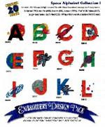 Amazing Designs 1076 Space Alphabet Embroidery Disk