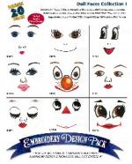 Doll Faces Embroidery Designs