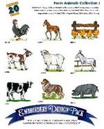 Amazing Designs 1088 Farm Animals I Embroidery Disk