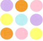 Fabric Finders 15 Yd Bolt 9.99 A Yd 263 100% Pima Cotton 60 inch Large Pastel Dot Pique
