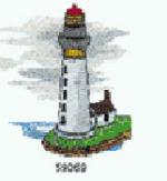 Amazing Designs 1127 Lighthouses Embroidery Disk