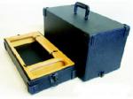 Sailrite LS1 LSZ1, 78563 DELUXE Carrying Case for All 14.5x7 Flat Bed Sewing Machines, Black Vinyl Cover Wood, Handle, HD Metal Latches, Hinges Pins