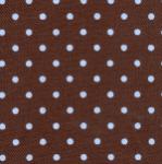 Fabric Finders 15 Yd Bolt 9.34 A Yd #350 Brown with Blue Dot Twill 100% Cotton 60"