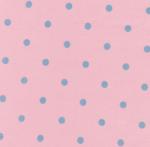 Fabric Finders 15 Yd Bolt 9.34 A Yd #497 Pink with Blue Dot Twill 100% Cotton 60"