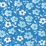 Fabric Finders 15 Yd Bolt 9.34 A Yd #17 Teal and White Floral Fabric 100% Cotton 60"