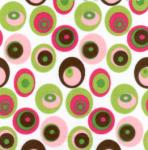 Fabric Finders 15 Yard Bolt 9.34 A Yd 596 Multi Colored Circles Twill 100% Cotton 60 inch