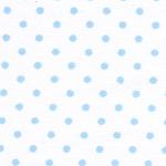 Fabric Finders 15 Yard Bolt 8.66 A YdL28 White with Blue Dot Lawn Fabric 100 percent Cotton 60 inch