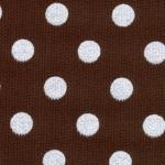 Fabric Finders 15 Yard Bolt 10.00 A Yd 780 Brown With White Dots Pique 100% Pima Cotton Fabric 60 inch