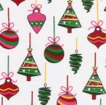 Fabric Finders 15 Yd Bolt 9.34 A YD 840 White With Ornaments Twill 100% Pima Cotton Fabric 60 inch , fabricfinders