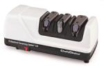 Chefs Choice 130, Professional, Sharpening Station, WHITE , angle guides, 3 Stage sharpens, steels, or strops, all brands, and types, of knives* 3YrWarranty
