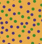Fabric Finders 15 Yard Bolt 9.34 A Yd 920 100 percent Pima Cotton Fabric 60 inch Gold with Purple and Green Dots Twill, fabricfinders