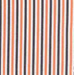 Fabric Finders 15 Yd Bolt 9.34 A Yd T60 Orange, Black, And White Stripe 100% Pima Cotton 60" Fabric, fabricfinders