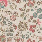 Fabric Finders 15 Yd Bolt 9.34 A Yd 1051 Khaki & Coral 100% Pima Cotton 60 inch Fabric