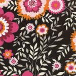 Fabric Finders 15 Yd Bolt 9.34 A Yd 981 Black / Raspberry 100% Pima Cotton 60 inch Fabric