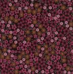 Fabric Finders 15 Yd Bolt 9.34 A Yd 982 Black / Raspberry 100% Pima Cotton 60 inch Fabric