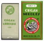 Organ HAx1ST or 15x1ST Flat-Shank Needles for Home Embroidery Machines - Box of 100 Specify Size