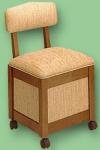 Stump 9200 "Comfee II" Sewing Hassock & Chair with Deep Underseat Storage