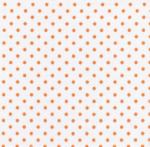 Fabric Finders #751 Orange Dots on White Twill 15 Yd Bolt 9.34 A Yd100% Cotton 60"