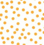 Fabric Finders #1055 Orange Dots on White Twill 15 Yd Bolt 9.34 A Yd100% Cotton 60"