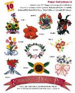 Amazing Designs 2010 Floral IV Embroidery Disk