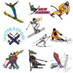 Amazing Designs 2030 Winter Ski Collection I Embroidery Disk