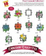Amazing Designs 2041 Floral Ironwork I Embroidery Disk